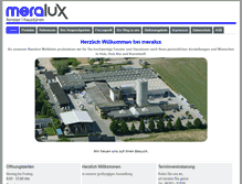 Tablet Screenshot of meralux.de